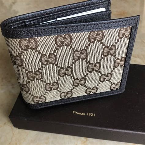 trifold wallet gucci|Gucci wallet bifold men authentic.